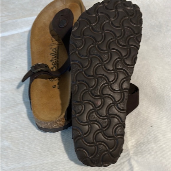 Birkenstock Betula gizeh brown Leather Sandals - Picture 4 of 7
